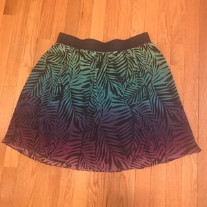 Women's colorful skirt by Rafaella. Size Petite L